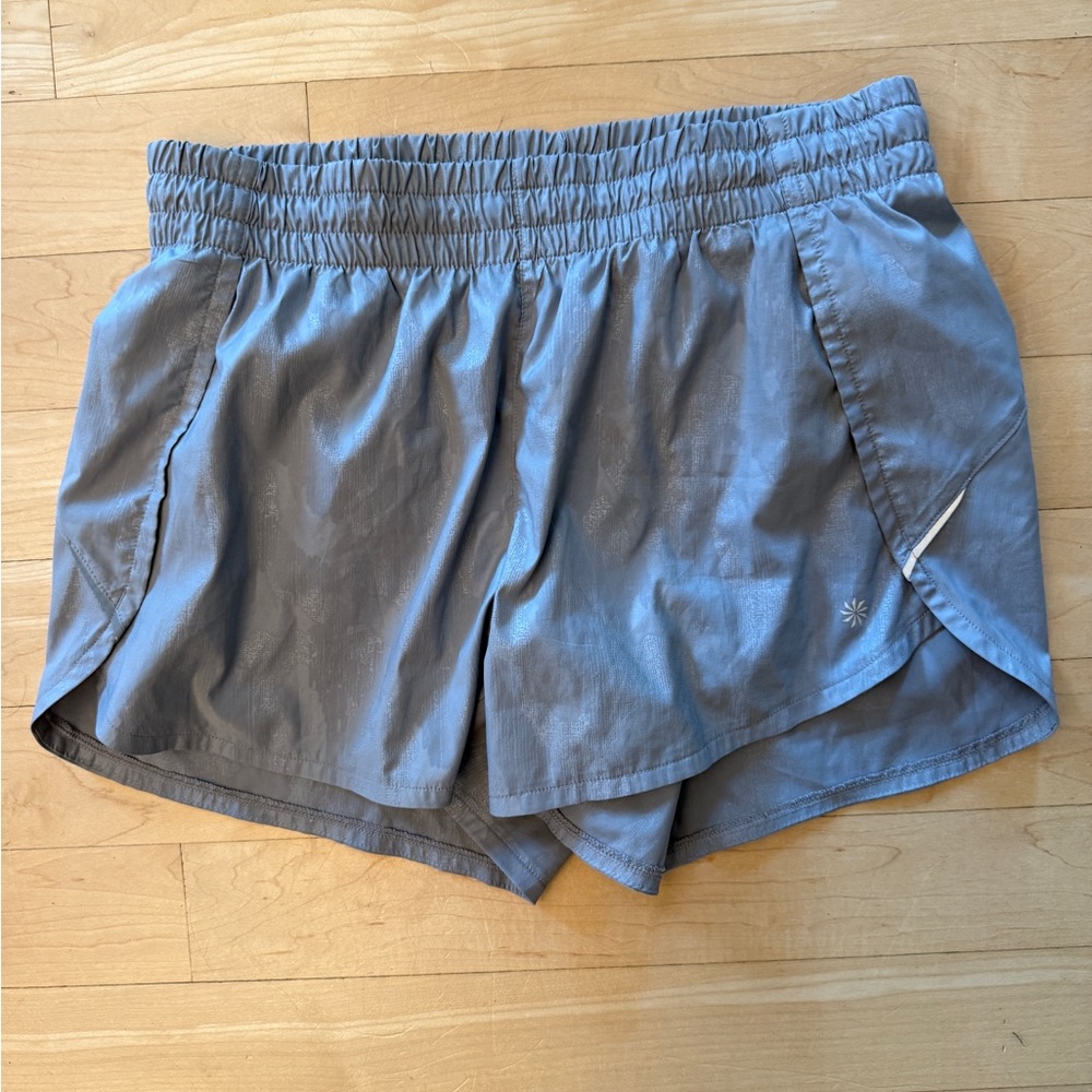 Silvery Gray Running Shorts